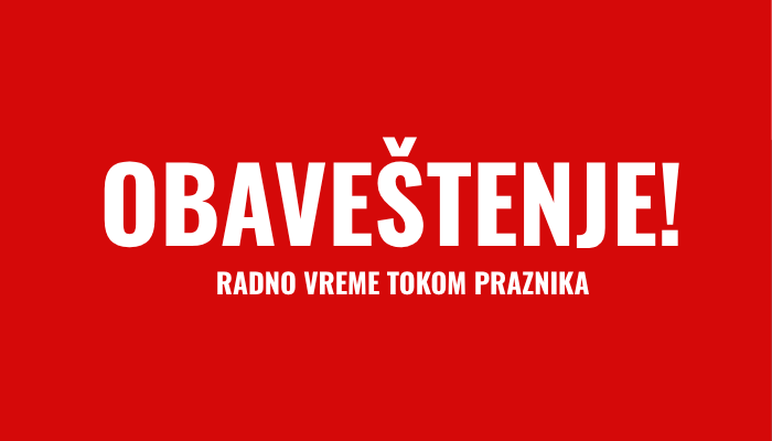 OBAVEŠTENJE