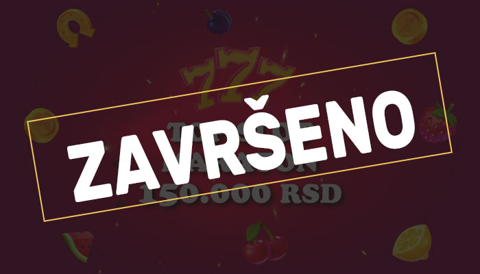 Top Slot Maraton - 150.000 RSD!